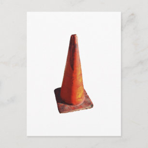Traffic Cone Postcard