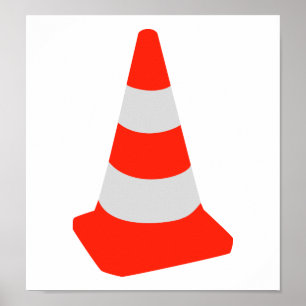 Traffic cone poster