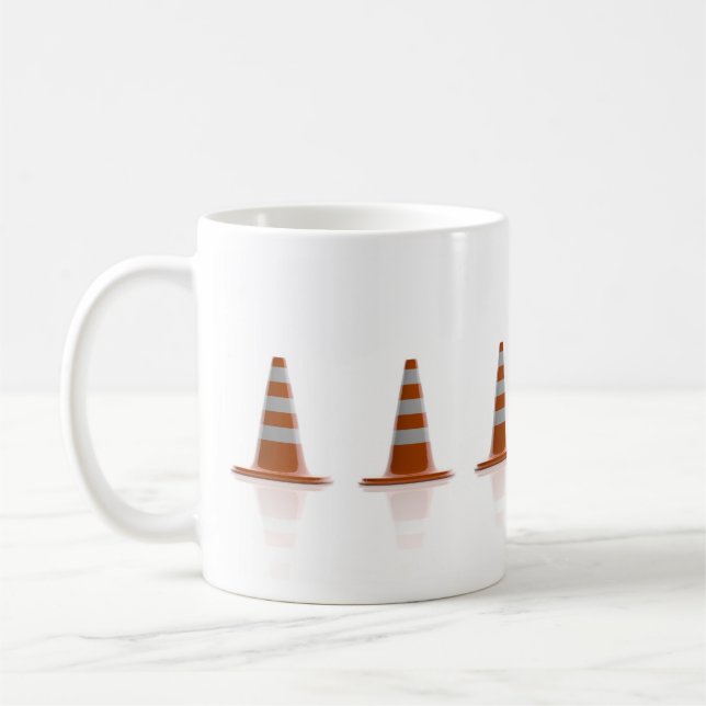 Traffic cones coffee mug (Left)