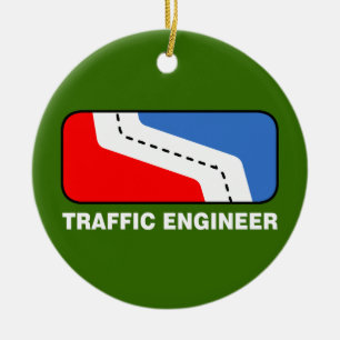Traffic Engineer League Ceramic Tree Decoration