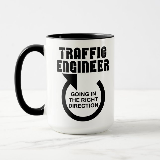 Traffic Engineer Right Direction Mug (Left)
