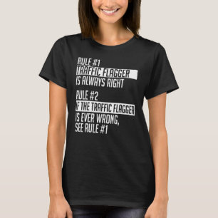 Traffic Flagger Apparel Unique Flaggers Design T-Shirt