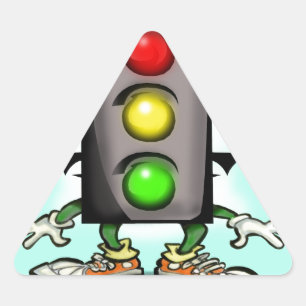 Traffic Fun Triangle Sticker