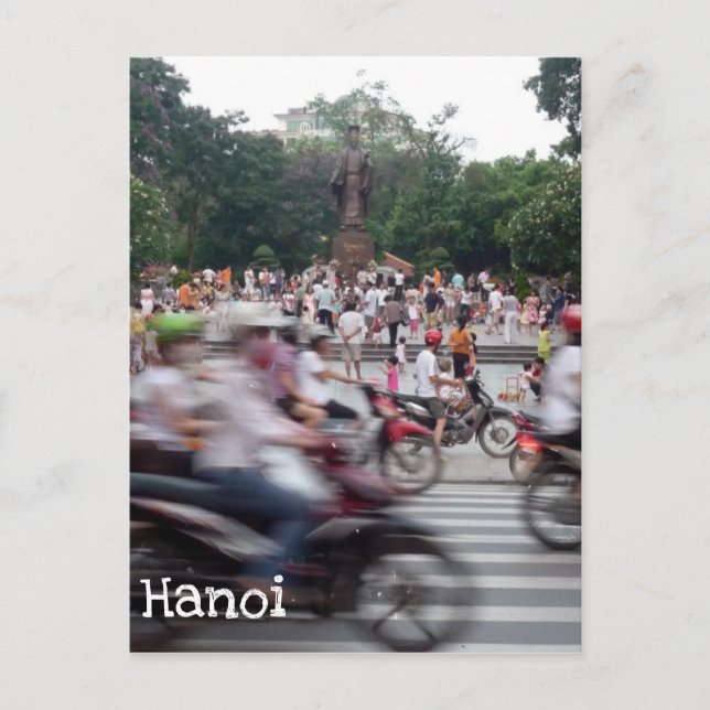 traffic hanoi blur postcard (Front)