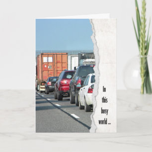 Traffic Jam birthday Card