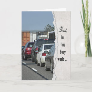 Traffic Jam - Birthday for Dad Card