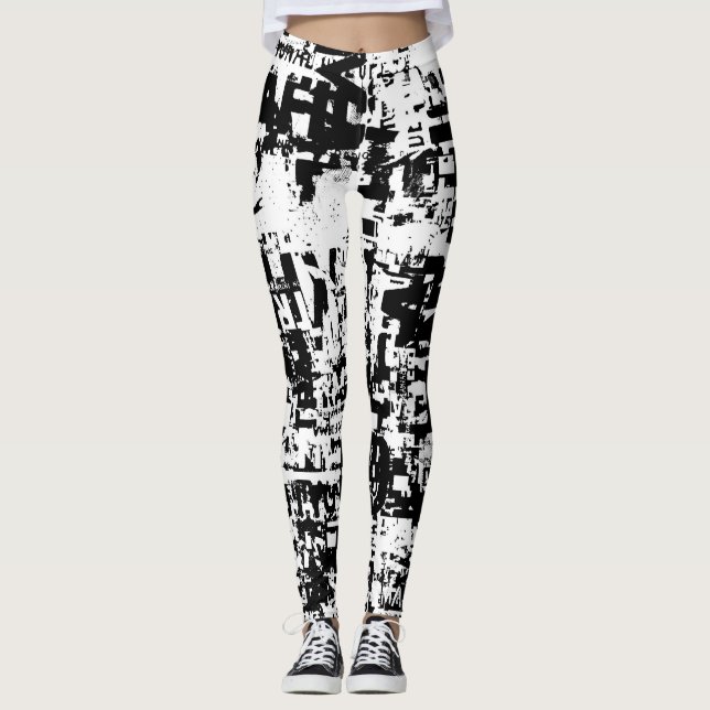 Traffic Jam Leggings by Grafik Girl (Front)