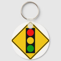 Traffic Light Ahead Highway Sign