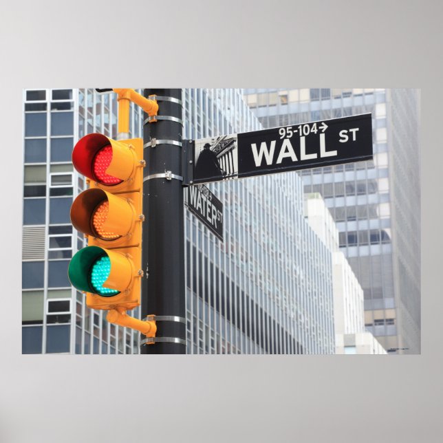 Traffic Light and Wall Street Sign (Front)