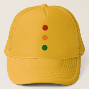 Traffic light colours circles Hats