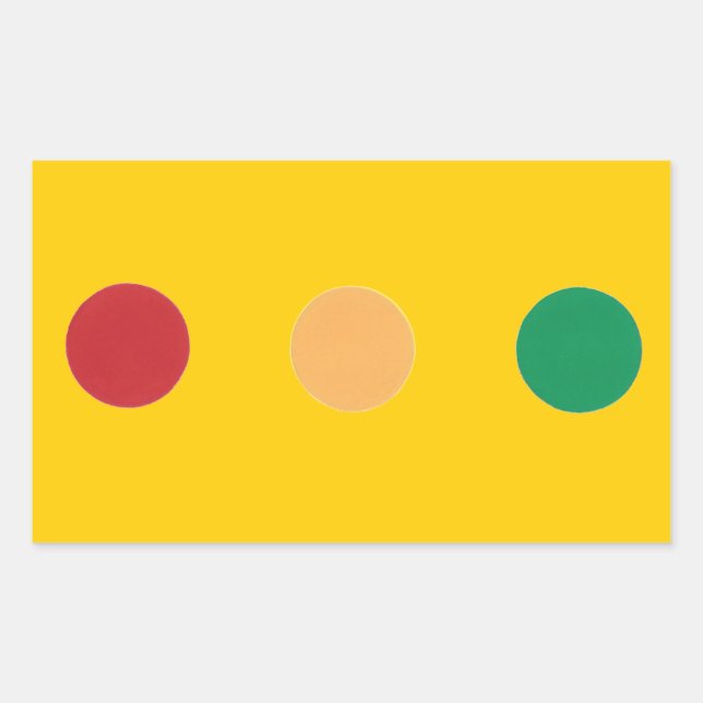 Traffic light colours circles Stickers (Front)