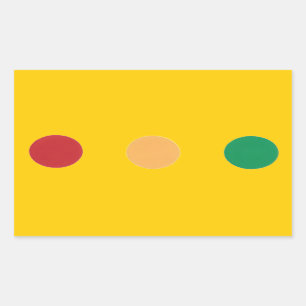 Traffic light colours circles Stickers