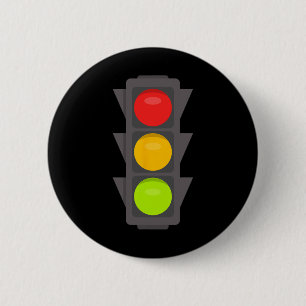 Traffic Light Halloween Costume Stop Go Red Yellow 6 Cm Round Badge