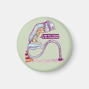 Traffic light looking sad magnet