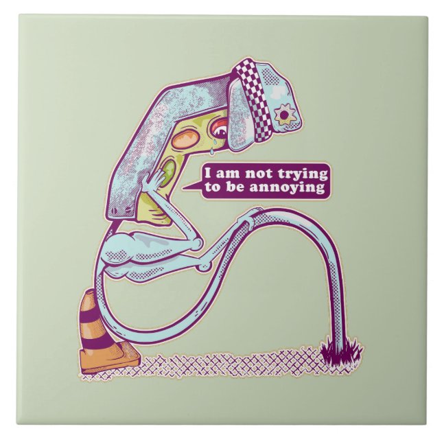 Traffic light looking sad tile (Front)