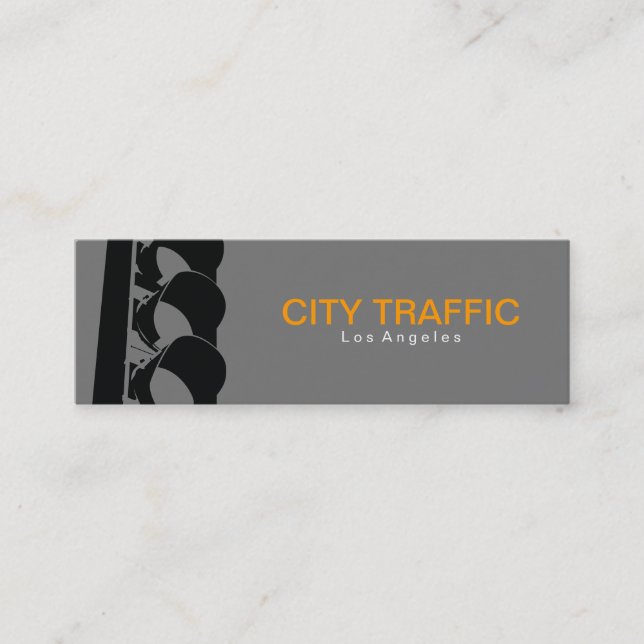 Traffic Light Mini Business Card (Front)