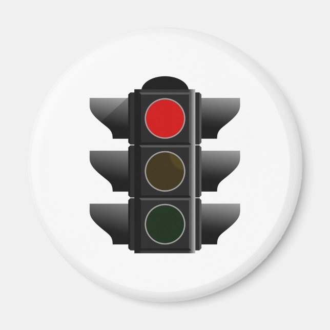 traffic light red magnet (Front)