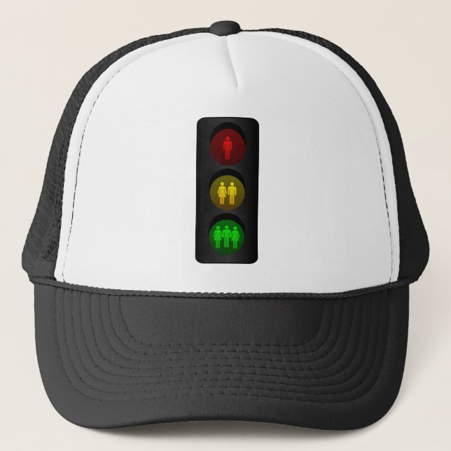 Traffic light trucker hat (Front)