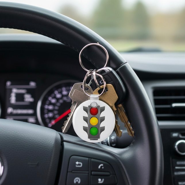 Traffic Lights Red Yellow Green Signal Key Ring (Creator Uploaded)