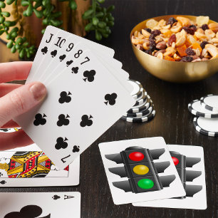 Traffic Lights Red Yellow Green Signal Playing Cards