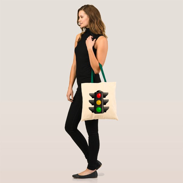 Traffic Lights Red Yellow Green Signal Tote Bag (Creator Uploaded)