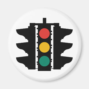 Traffic Lights Street Sign Magnet