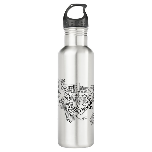 Traffic Management Traffic Lights in a Supermarket 710 Ml Water Bottle (Front)