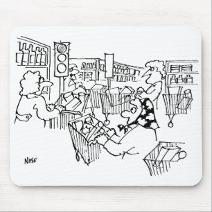 Traffic Management Traffic Lights in a Supermarket Mouse Mat