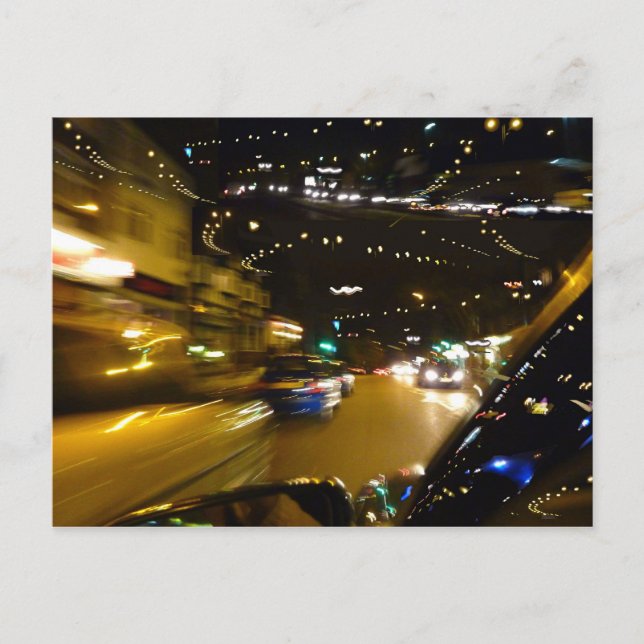 Traffic night lights postcard (Front)