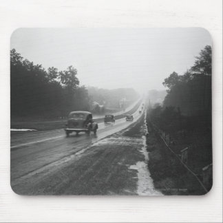 Traffic on highway mouse mat
