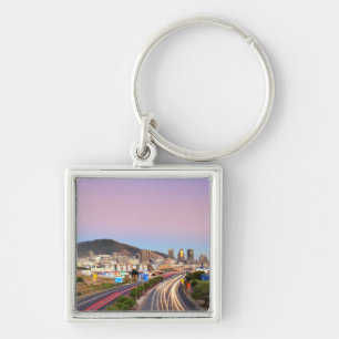 Traffic On Motorway To Cape Town, Western Cape Key Ring