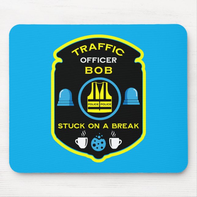  Traffic Police Officer Mouse Mat (Front)