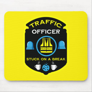 Traffic Police Officer Mouse Mat