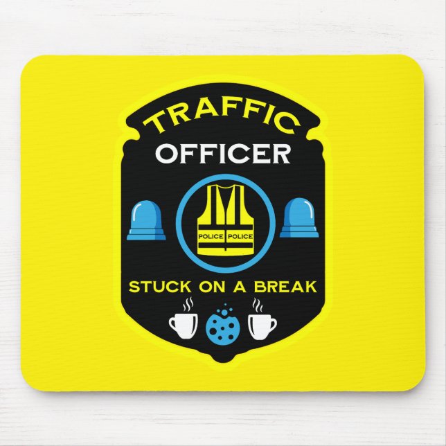 Traffic Police Officer Mouse Mat (Front)