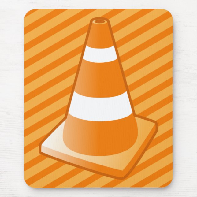 Traffic Safety Cone Mouse Mat (Front)