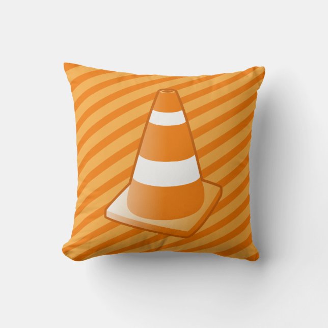 Traffic Safety Cone Pillow (Front)