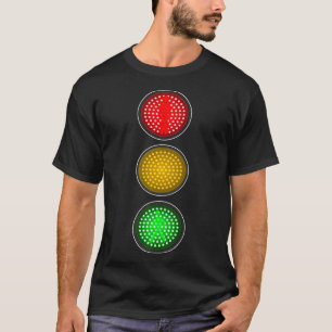 Traffic signal light Halloween group party costume T-Shirt