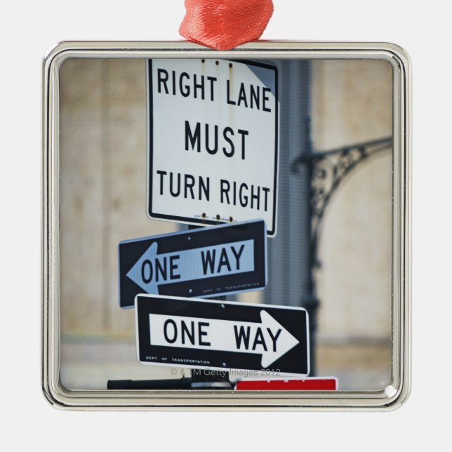 Traffic Signs Metal Tree Decoration (Front)