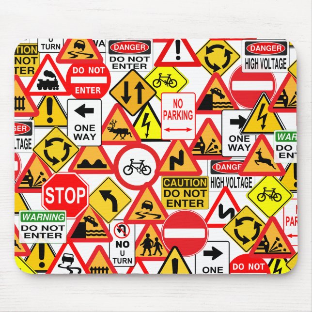 Traffic signs mousepad (Front)