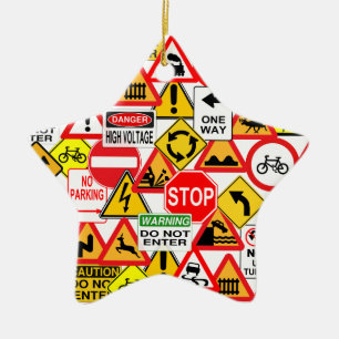 Traffic signs ornament - customize!