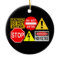 Traffic signs ornament - customize!