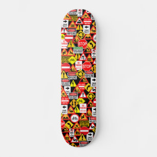 Traffic signs skateboard