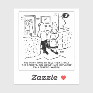 Traffic Warden Wife Cartoon.
