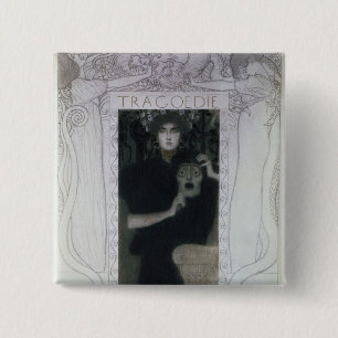 Tragedy, 1897 15 cm square badge