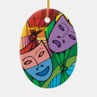 Tragedy and Comedy Theatre Symbol Ornament