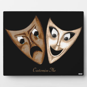 Tragedy & Comedy Plaque