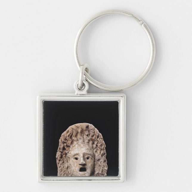 Tragic mask key ring (Front)