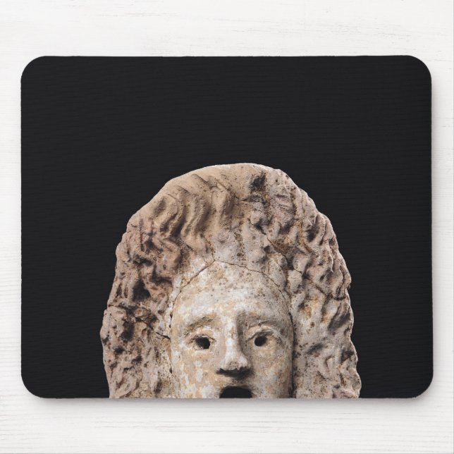 Tragic mask mouse mat (Front)