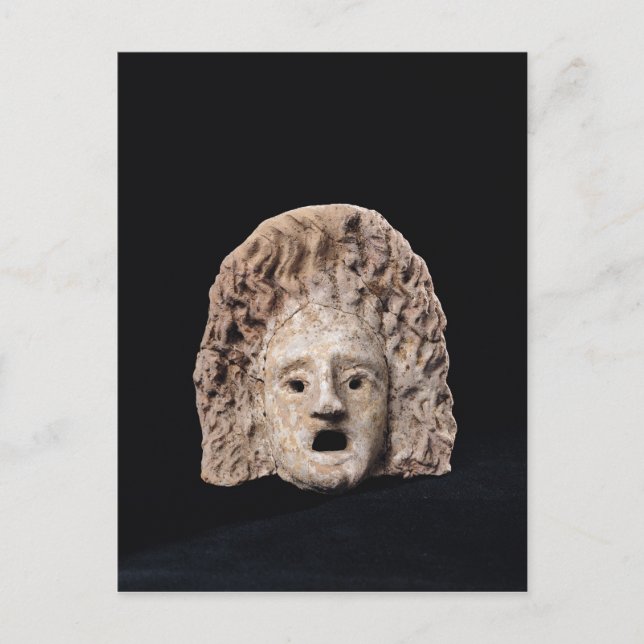 Tragic mask postcard (Front)