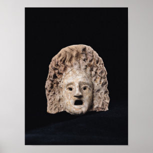 Tragic mask poster